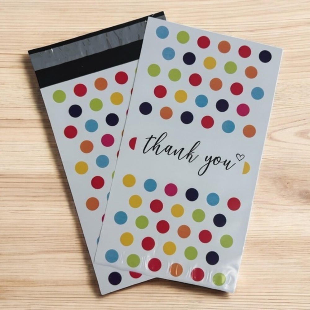 (10) 6x9 Thank you Poly Mailers